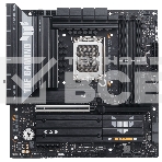 Материнская плата ASUS TUF GAMING B860M-PLUS WIFI, LGA 1851, Intel B860, 4xDDR5, 4xSATA, 3xM.2, 1xPCIe 5.0 x16, 1xPCIe x4, 1xUSB-C, 4xUSB-A 3.2 Gen 1, 2xUSB-A 3.2 Gen 2, 1xHDMI, 1xDP, 1x2.5Gb LAN, 7.1, mATX, фото 1