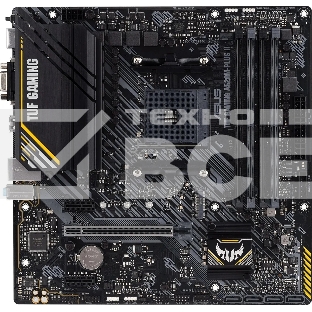 Материнская плата ASUS TUF GAMING A520M-PLUS II, AM4, AMD A520, 4xDDR4, 4xSATA, 1xM.2, 1xPCI-E 3.0 x16, 2xPCI-E x1, 1xHDMI, 1xDP, 1xVGA, 1x 1Gb LAN, 4xUSB 3.2 Gen 1, 2xUSB 2.0, 3x3.5 мм, 7.1, Micro-ATX