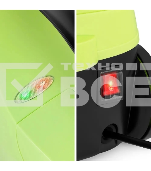 Пароочиститель напольный Kitfort КТ-9186 2000Вт салатовый/черный