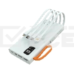 Портативный аккумулятор More choice (4620202550545) PB22-10 с кабелем 2USB 2.1A - 10000mAh белый, фото 1