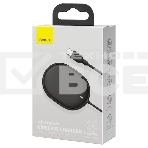 Беспроводное зарядное устройство Baseus WXQJ-01 Light Magnetic Wireless Charger 15W магнитное (кабел, фото5