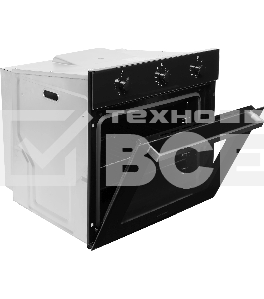 Духовой шкаф Электрический Hyundai HEO 6631 BG черное стекло