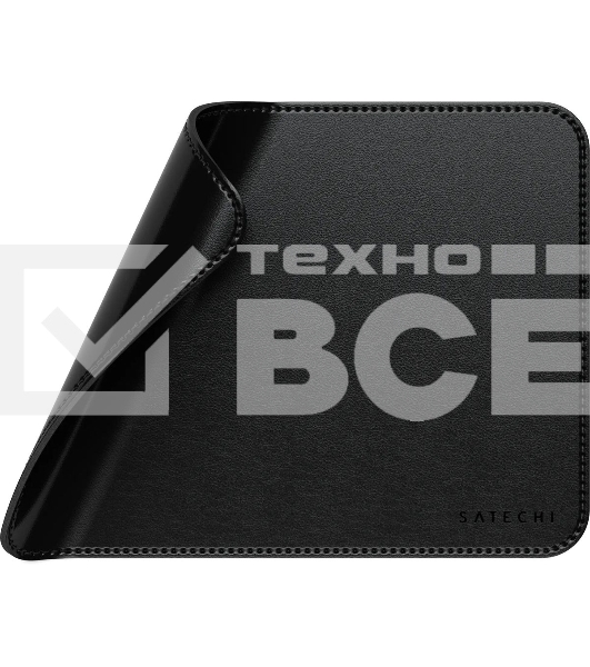 Коврик для мыши из веганской кожи Satechi Vegan-Leather Premium Desk Mat, черный