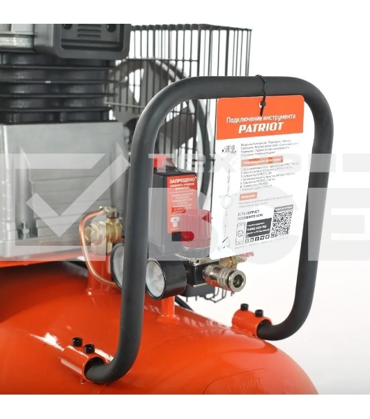 Компрессор поршневой Patriot PTR 100-440I масляный 440л/мин 100л 2200Вт оранжевый