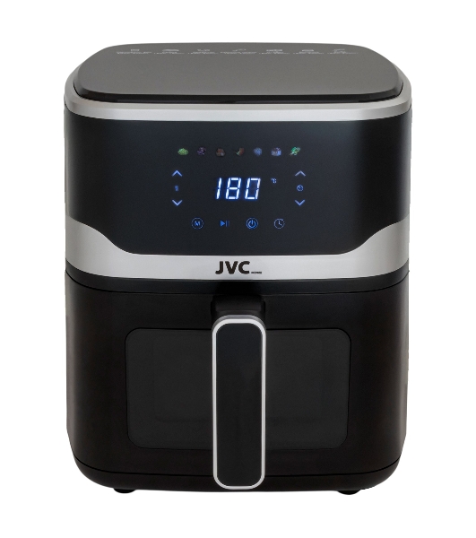 Аэрогриль JVC JK-MB052 черный, 1800 Вт, 6 л, сенсор, 7 программ