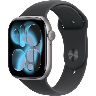 Смарт-часы Apple Watch Series 11 A3331 42 mm, 1.77', OLED, Wi-Fi/NFC/Bluetooth, IP6X, серый космос/черный