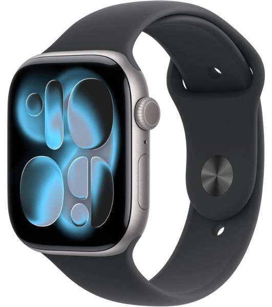 Смарт-часы Apple Watch Series 11 A3331 42 mm, 1.77', OLED, Wi-Fi/NFC/Bluetooth, IP6X, серый космос/черный