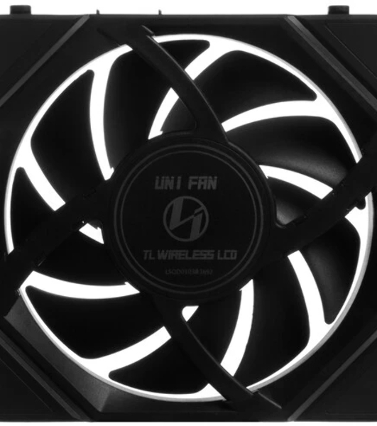 Вентилятор для корпуса Lian-Li Uni Fan TL Wireless LCD 120 LCD Reverse ARGB 120х124.5x28 черный 4-pin 31дБ (G99.12RTLLCD1W1B.R0) Ret