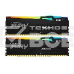 Оперативная память Kingston Fury Beast, DDR5, 64GB (2x32GB), 5600MHz, CL40, с радиатором, RGB, черный, фото 1