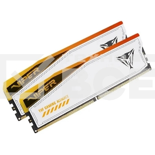 Оперативная память Patriot Viper Elite 5 TUF Gaming, DDR5, 32GB (2x16 GB), 6000 MHz, CL36, радиатор, RGB, белый