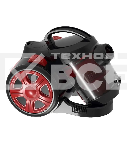 Пылесос Blackton VC1802B серый/красный, 350 Вт, сухая уборка, пылесборник контейнер 2 л