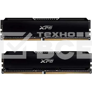 Оперативная память A-Data XPG Gammix D20, DDR4, 64GB (2x32GB), 3200 MHz, CL16, с радиатором, черный