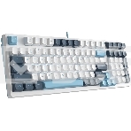 Клавиатура A4Tech Fstyler FS300 (FS300 PANDA SNOWBOARDING) проводная, USB, белый/синий, фото3