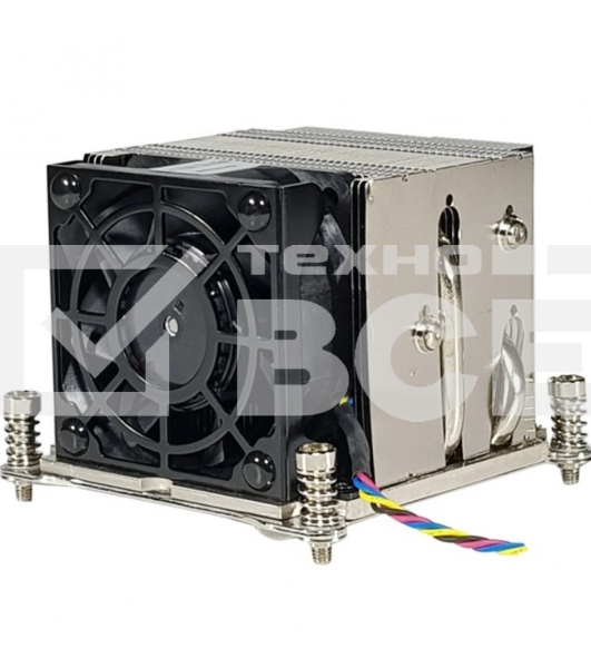 Кулер серверный Ablecom ACL-S20070 черный, 60 мм, алюминий/медь, 8400 об/мин, 52 дБ, 4 pin, 145 Вт, 64.5 мм