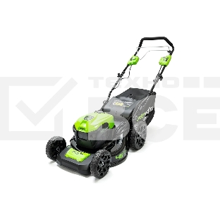 Газонокосилка аккумуляторная GreenWorks GD40LM46SP 40В, 46см, самоходная (без аккумуляторной батареи и зарядного устройства)  (2506807)