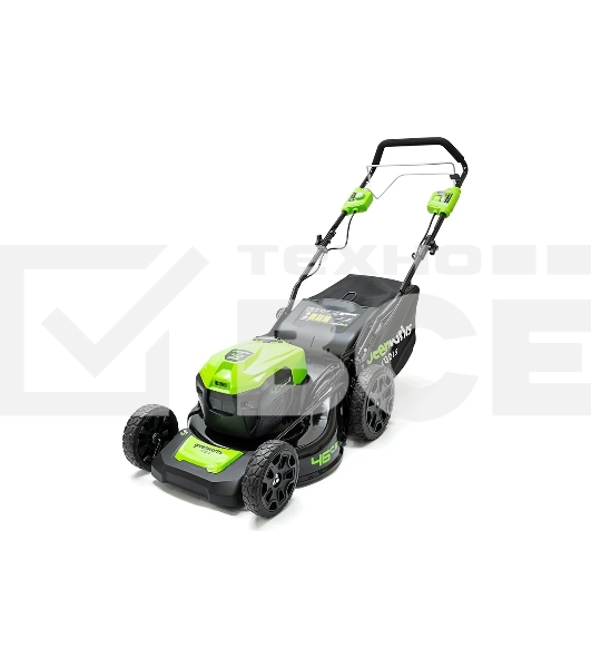 Газонокосилка аккумуляторная GreenWorks GD40LM46SP 40В, 46см, самоходная (без аккумуляторной батареи и зарядного устройства)  (2506807)