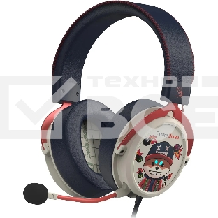 Наушники с микрофоном A4Tech Bloody M595 Proxy Boom бежевый/черный 2.3м мониторные USB оголовье (M595)
