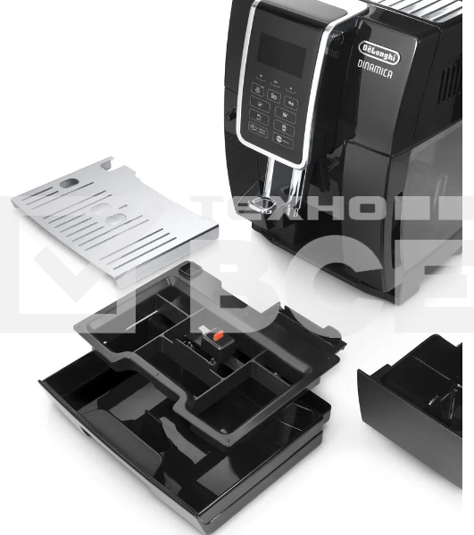 Кофемашина автоматическая DeLonghi ECAM 350.55.B черный, исп. кофе - зерновой/молотый, 1.8 л, 1450 Вт, 15 Бар.