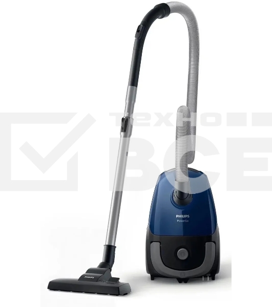 Пылесос Philips FC8240/09 синий/черный, 900 Вт, уборка сухая, пылесборник мешок, 3 л