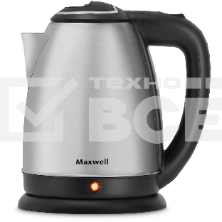 Чайник электрический Maxwell MW-1081 (ST), 1850Вт, 1.8л, сталь