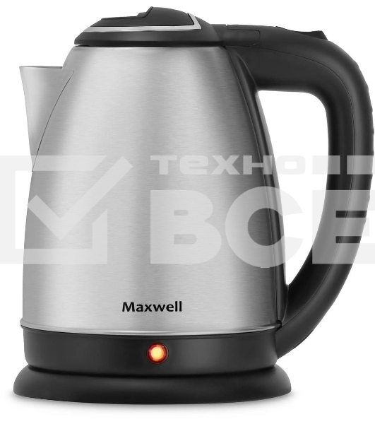 Чайник электрический Maxwell MW-1081 (ST), 1850Вт, 1.8л, сталь
