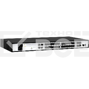 Управляемый коммутатор уровня SNR 2+, 20 портов 100/1000Base-X SFP, 4 порта Combo 10/100/1000Base-T100/1000Base-X SFP, 4 порта 1/10G SFP+, встроенный БП ~220V AC