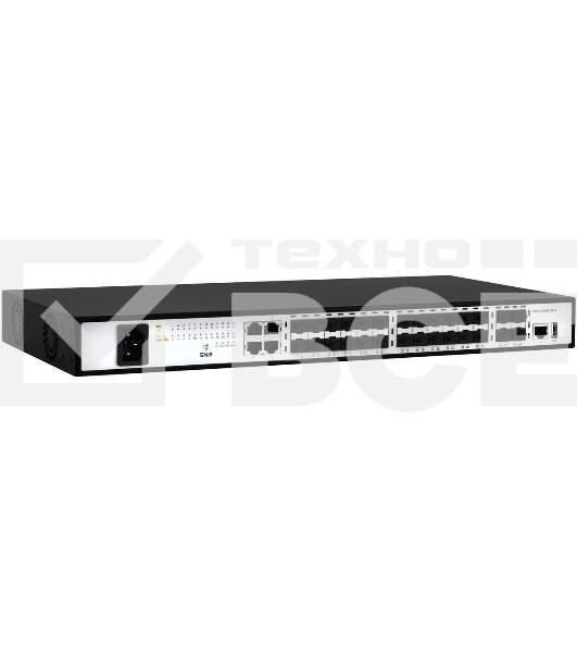 Управляемый коммутатор уровня SNR 2+, 20 портов 100/1000Base-X SFP, 4 порта Combo 10/100/1000Base-T100/1000Base-X SFP, 4 порта 1/10G SFP+, встроенный БП ~220V AC