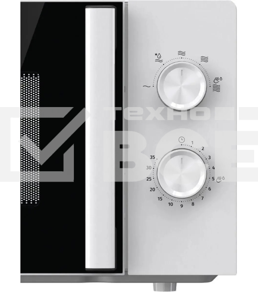 Микроволновая печь Gorenje MO17E1WH белый, 17 л, 700 Вт, переключатели - поворотный механизм