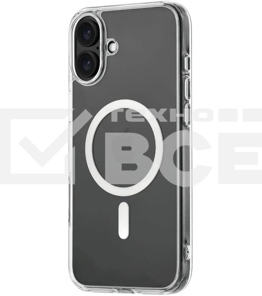 Чехол (клип-кейс) uBear для Apple iPhone 16 Plus Real with MagSafe прозрачный (CS397TT67RL-I24M)
