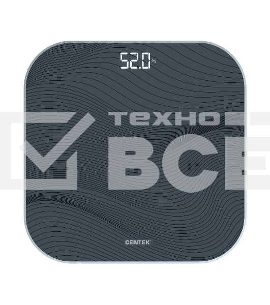 Весы напольные CENTEK CT-2441 LED черный