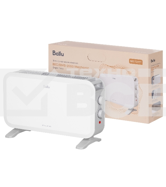 Конвектор электрический Ballu Boxy BEC/BMS-2000 белый