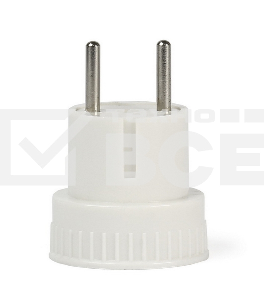 Адаптер переходник без заземления Smartbuy (SBE-06-S05-w) белый 6А 250В