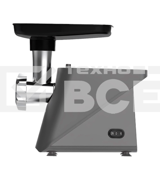 Мясорубка электрическая GARLYN MG-1000 серый, 1800 Вт, 2.0 кг/мин, реверс, защита от перегрузки, насадки - 4