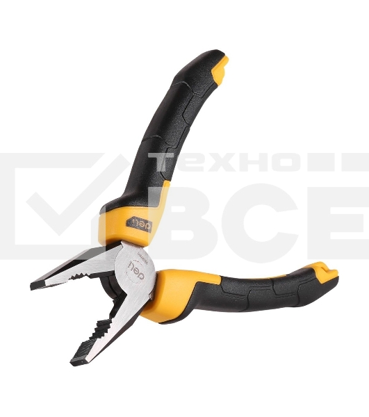 Комбинированные плоскогубцы Deli DL2007Z 180мм, мталь CrV, прорезиненная двухкомпонентная ручка