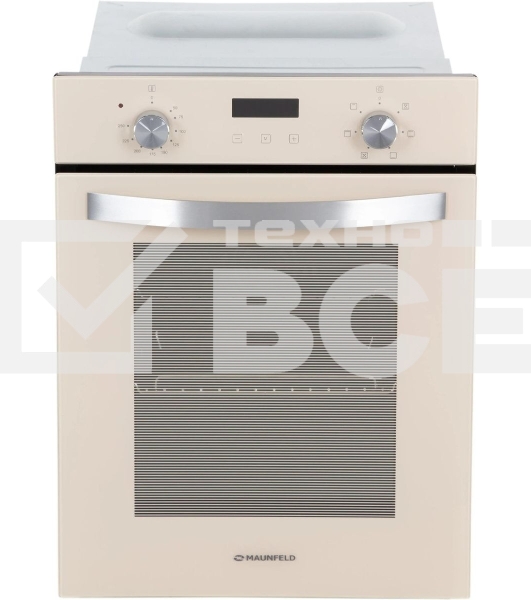 Шкаф духовой электрический Maunfeld EOEM516BG, 45 см, 51 л, бежевый, встраиваемый