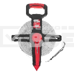 Рулетка геодезическая Matrix 100 м х 12,5 мм, открытый корпус, фиберглассовая лента, фото2