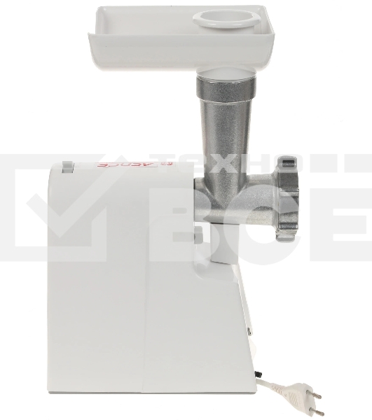 Мясорубка электрическая Мастерица КЭМ-01 белый, 600 Вт, 0.67 кг/мин, защита от перегрузки, насадки - 2