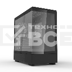Компьютерный корпус ZALMAN P10, MATX, BLACK, WINDOW, 2x3.5