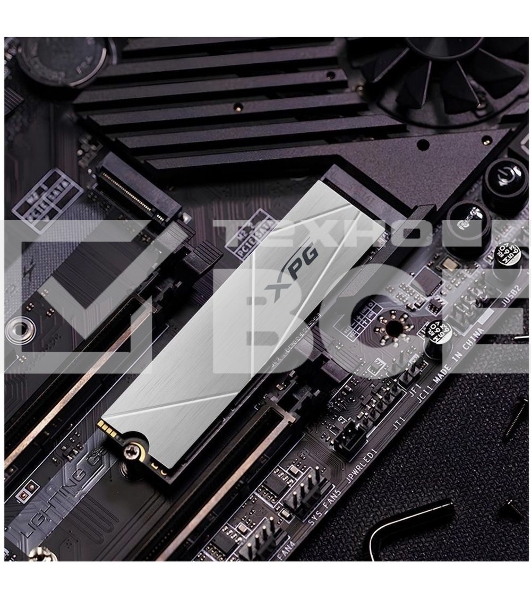 Накопитель SSD ADATA XPG GAMMIX S60, 1Tb, PCIe 4.0 x4, M.2 2280, NVMe, R/W 5000/3200, с радиатором