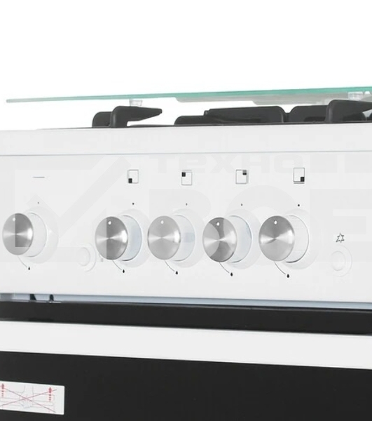 Плита газовая De Luxe 5040.32г(кр) ЧР-010 нержавеющая сталь, конфорок 4 шт, духовка 46 л, 50 см x 85 см x 50 см