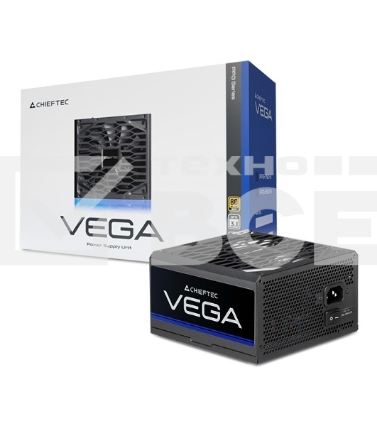 Блок питания Chieftec Vega PPG-850-S, 850Вт, 80 PLUS Gold, 135мм, черный