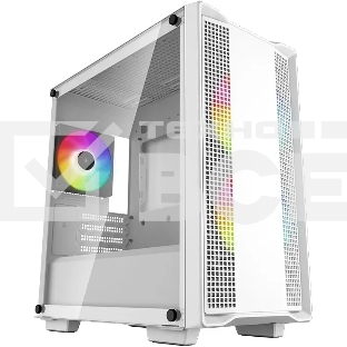 Компьютерный корпус DeepCool CC360 WH ARGb (R-CC360-WHAPM3-G-1) (mATX, без БП, 2xUSB, с окном)