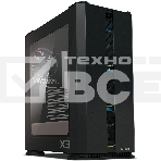 Компьютерный корпус ZALMAN X3, ATX, BLACK, WINDOW, 2x3.5