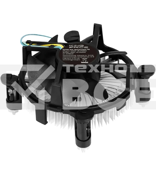 Кулер KingPrice KPAC-65-PWM3 92x92x25мм Soc-1200/1150/1151/1155 черный 4-pin 18-35dB Al 65W 140gr Ret