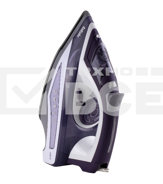 Утюг BBK ISE-2404 фиолетовый, 2400 Вт, 40 г/мин, 140 г/мин, 440 мл
