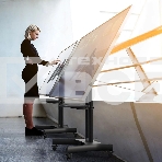 Стойка для телевизора с кронштейном ONKRON 32'-70', мобильная, черная TS1350, фото5