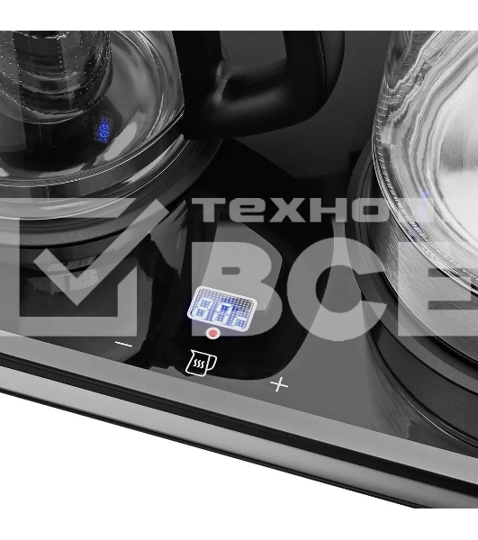 Чайный набор Kitfort КТ-6776 1.8л. 2200Вт черный/нержавеющая сталь корпус: Металл/стекло/пластик