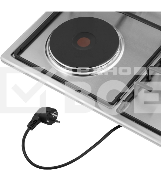 Комбинированная варочная панель (электрическая+газовая) Maunfeld EEHS.64.3CS/KG