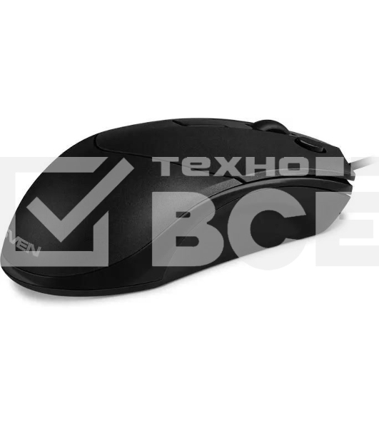 Мышь проводная SVEN RX-100 черный, 4000 dpi, USB, кнопки - 6
