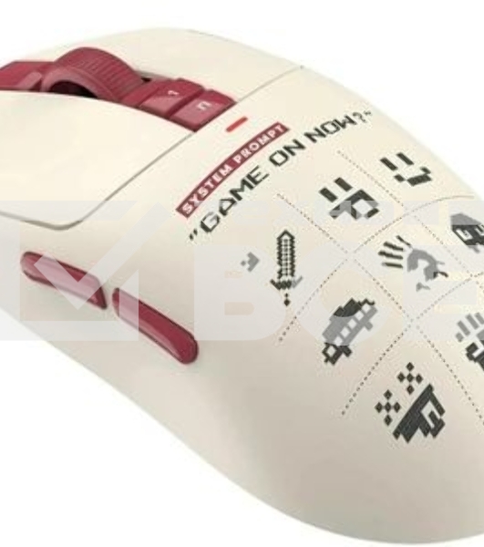 Мышь беспроводная/проводная A4Tech Bloody R72 Ultra Duo белый/красный/рисунок, 20000 dpi, USB Type-A/Type-C, радиоканал, кнопки-7